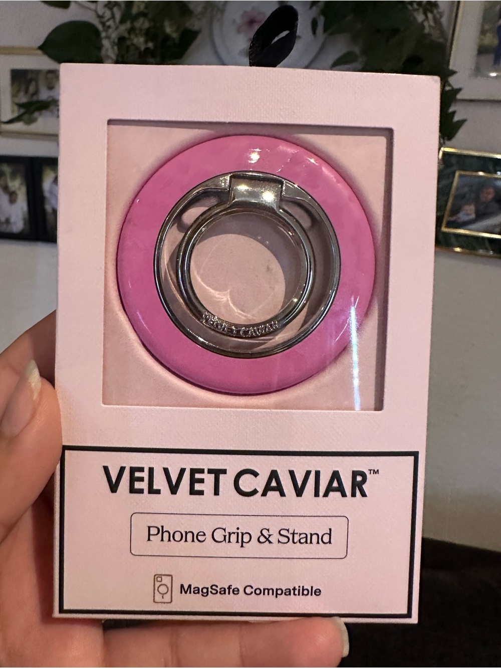 Velvet Caviar Pink MagSafe Phone Grip & Stand Ring